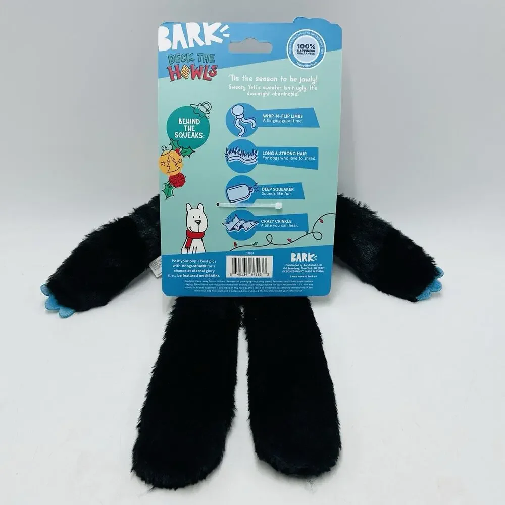 Bark Box All Sizes Sweaty Yeti Plush Dog Toy 14